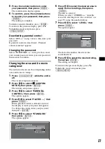 Preview for 27 page of Sony MEX-DV2000 - DVD Player With Radio Operating Instructions Manual