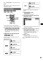 Preview for 29 page of Sony MEX-DV2000 - DVD Player With Radio Operating Instructions Manual