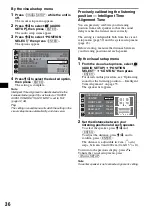 Preview for 36 page of Sony MEX-DV2000 - DVD Player With Radio Operating Instructions Manual