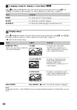 Preview for 40 page of Sony MEX-DV2000 - DVD Player With Radio Operating Instructions Manual