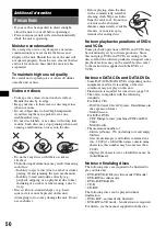 Preview for 50 page of Sony MEX-DV2000 - DVD Player With Radio Operating Instructions Manual