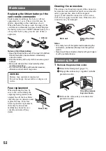 Preview for 52 page of Sony MEX-DV2000 - DVD Player With Radio Operating Instructions Manual