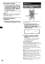 Preview for 96 page of Sony MEX-DV2000 - DVD Player With Radio Operating Instructions Manual