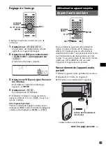 Preview for 109 page of Sony MEX-DV2000 - DVD Player With Radio Operating Instructions Manual