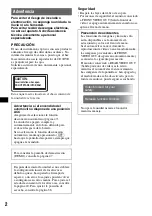 Preview for 126 page of Sony MEX-DV2000 - DVD Player With Radio Operating Instructions Manual