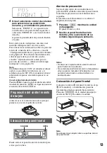 Preview for 137 page of Sony MEX-DV2000 - DVD Player With Radio Operating Instructions Manual