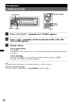 Preview for 14 page of Sony MEX-DV700 Operating Instructions Manual