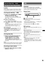 Preview for 19 page of Sony MEX-DV700 Operating Instructions Manual