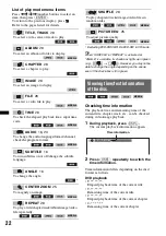 Preview for 22 page of Sony MEX-DV700 Operating Instructions Manual