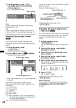 Preview for 24 page of Sony MEX-DV700 Operating Instructions Manual