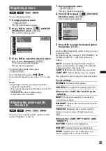 Preview for 25 page of Sony MEX-DV700 Operating Instructions Manual