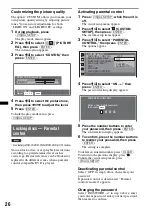 Preview for 26 page of Sony MEX-DV700 Operating Instructions Manual