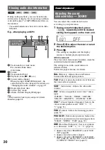 Preview for 30 page of Sony MEX-DV700 Operating Instructions Manual