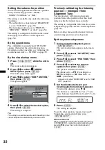 Preview for 32 page of Sony MEX-DV700 Operating Instructions Manual