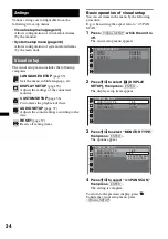 Preview for 34 page of Sony MEX-DV700 Operating Instructions Manual