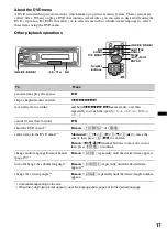 Предварительный просмотр 17 страницы Sony MEX-DV800 Operating Instructions Manual