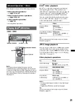 Предварительный просмотр 21 страницы Sony MEX-DV800 Operating Instructions Manual