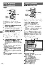 Предварительный просмотр 22 страницы Sony MEX-DV800 Operating Instructions Manual