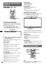 Предварительный просмотр 24 страницы Sony MEX-DV800 Operating Instructions Manual