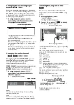 Предварительный просмотр 25 страницы Sony MEX-DV800 Operating Instructions Manual