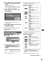 Предварительный просмотр 29 страницы Sony MEX-DV800 Operating Instructions Manual