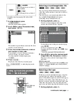 Предварительный просмотр 31 страницы Sony MEX-DV800 Operating Instructions Manual