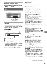 Предварительный просмотр 33 страницы Sony MEX-DV800 Operating Instructions Manual