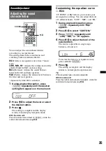 Предварительный просмотр 35 страницы Sony MEX-DV800 Operating Instructions Manual