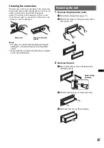 Предварительный просмотр 47 страницы Sony MEX-DV800 Operating Instructions Manual