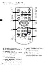 Предварительный просмотр 12 страницы Sony MEX-DV900 Operating Instructions Manual