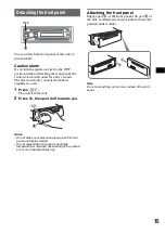 Предварительный просмотр 15 страницы Sony MEX-DV900 Operating Instructions Manual