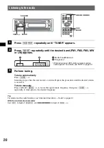 Предварительный просмотр 20 страницы Sony MEX-DV900 Operating Instructions Manual