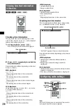 Предварительный просмотр 24 страницы Sony MEX-DV900 Operating Instructions Manual