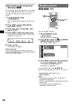 Предварительный просмотр 26 страницы Sony MEX-DV900 Operating Instructions Manual