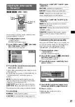 Предварительный просмотр 27 страницы Sony MEX-DV900 Operating Instructions Manual