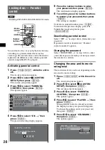 Предварительный просмотр 28 страницы Sony MEX-DV900 Operating Instructions Manual