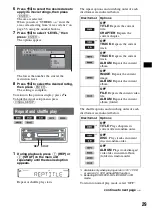 Предварительный просмотр 29 страницы Sony MEX-DV900 Operating Instructions Manual