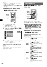 Предварительный просмотр 30 страницы Sony MEX-DV900 Operating Instructions Manual