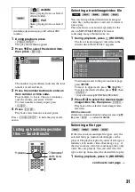 Предварительный просмотр 31 страницы Sony MEX-DV900 Operating Instructions Manual