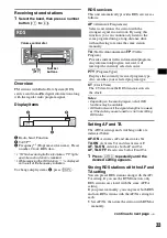 Предварительный просмотр 33 страницы Sony MEX-DV900 Operating Instructions Manual