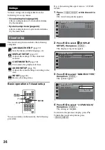 Предварительный просмотр 36 страницы Sony MEX-DV900 Operating Instructions Manual