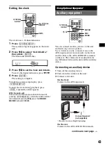 Предварительный просмотр 43 страницы Sony MEX-DV900 Operating Instructions Manual