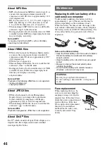 Предварительный просмотр 46 страницы Sony MEX-DV900 Operating Instructions Manual