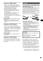 Предварительный просмотр 103 страницы Sony MEX-DV900 Operating Instructions Manual