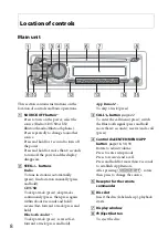 Предварительный просмотр 8 страницы Sony MEX-GS600BT Operating Instructions Manual