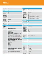 Предварительный просмотр 4 страницы Sony MEX-GS600BT Specifications