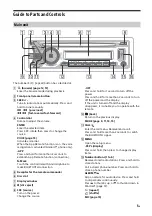 Предварительный просмотр 5 страницы Sony MEX-GS610BT Operating Instructions Manual