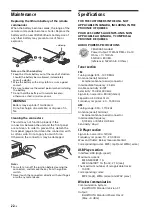 Предварительный просмотр 22 страницы Sony MEX-GS610BT Operating Instructions Manual