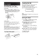 Preview for 7 page of Sony MEX-GS620BT Operating Instructions Manual