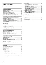 Preview for 4 page of Sony MEX-GS810BH Operating Instructions Manual